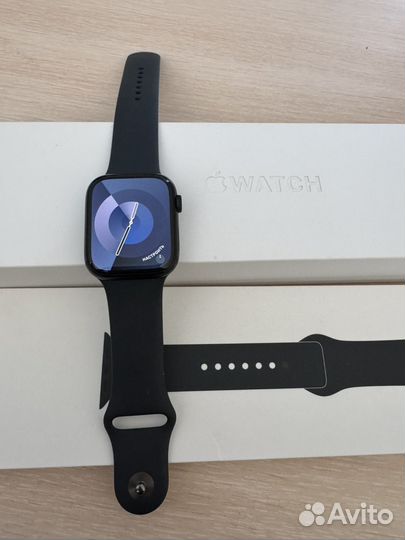 Часы apple watch 7 45 mm черные