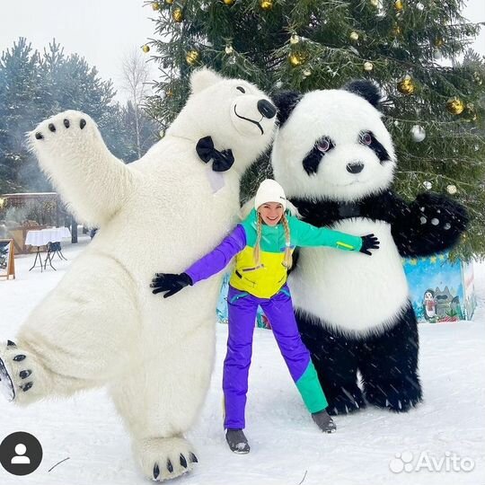 Поздравление.Ростовые куклы.Медведи