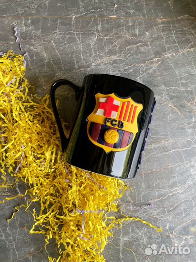 Кружка футбол Barselona Realmadrid подарок мужчине