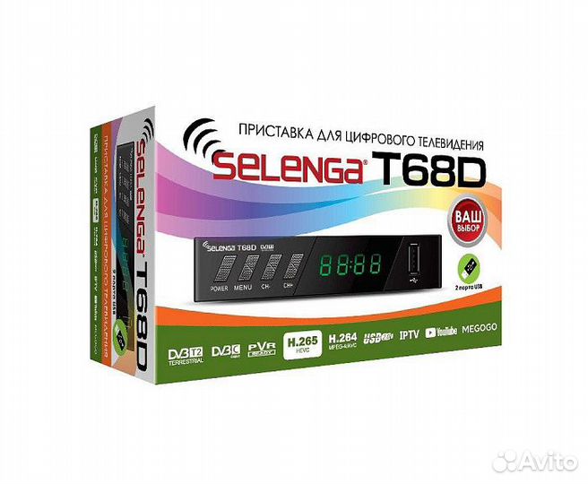 Тв ресивер Selenga DVB-T2 T68D для бесплатного тв