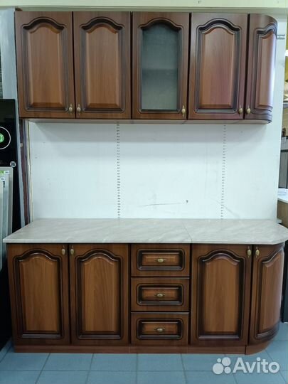 Кухня мдф Орех пекан 57 модульная 1,96 м