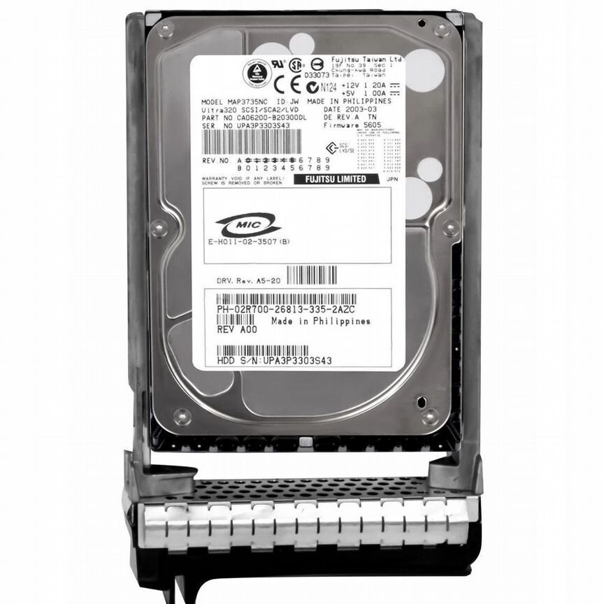 [2R700] Жесткий Диск Dell 73gb U160scsi 3.5" Hdd 2r700