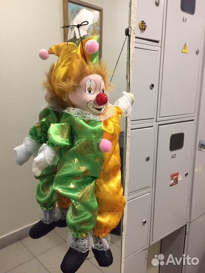 Кукла марионетка клоун