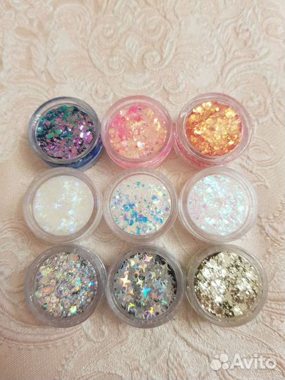 Блестки гель для лица глаз тела