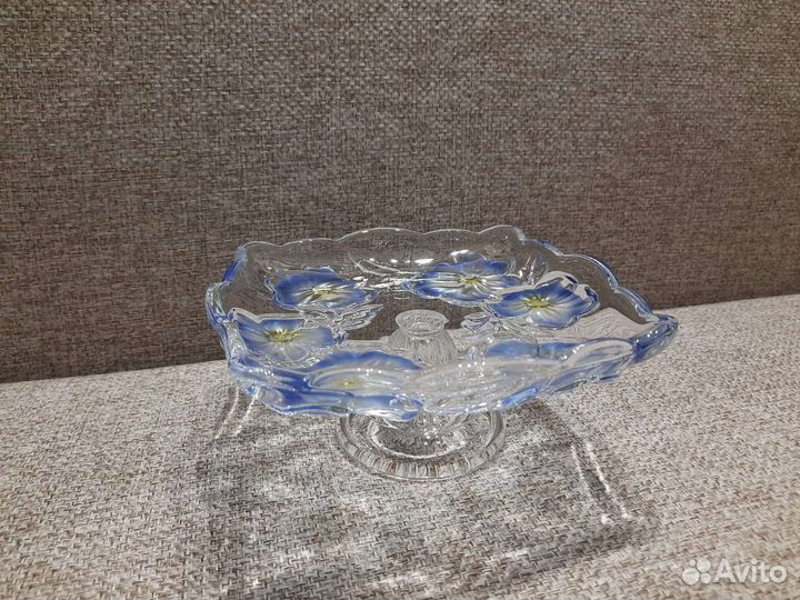 Ваза для фруктов конфетница на ножке