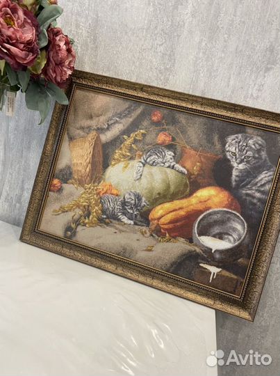 Картина, ручная работа, вышивка крестом