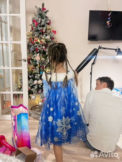 Платье нарядное Эльзы 3-4 года H&M