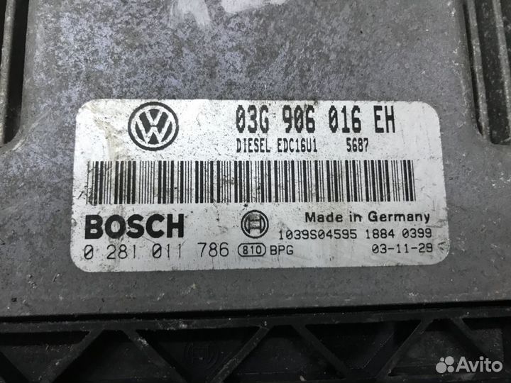 Блок управления двигателем VW Touran1T