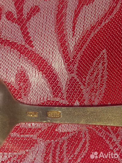 Серебряные кофейные ложки, набор 6 штук 875 проба