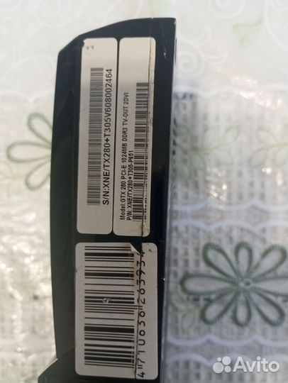 Видеокарта GeForce GTX 280 1 Гб gddr3