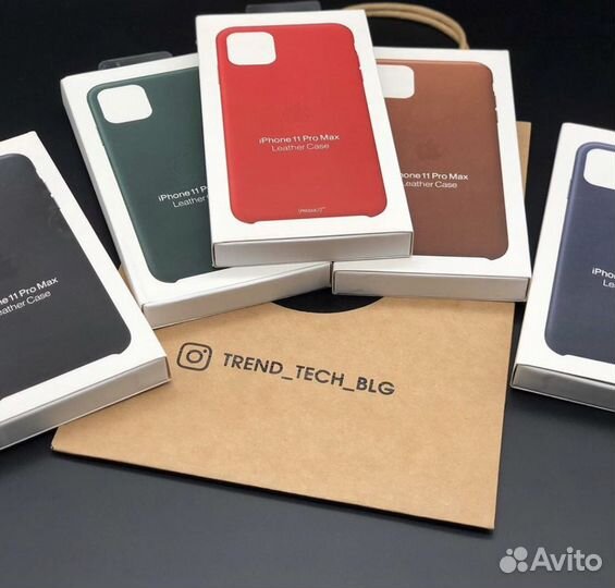 Кожаный чехол на iPhone