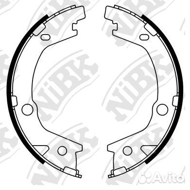 Колодки тормозные барабанные зад FN11004 NiBK