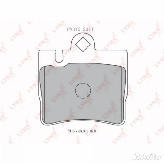 Lynxauto BD-5334 Колодки тормозные задние mercedes