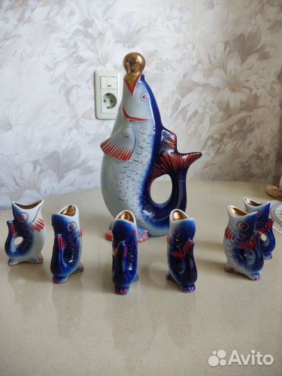 Фарфоровый коньячный набор