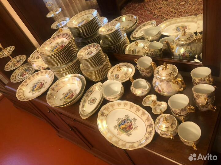 Набор столовой посуды столовый чайный сервиз мадон