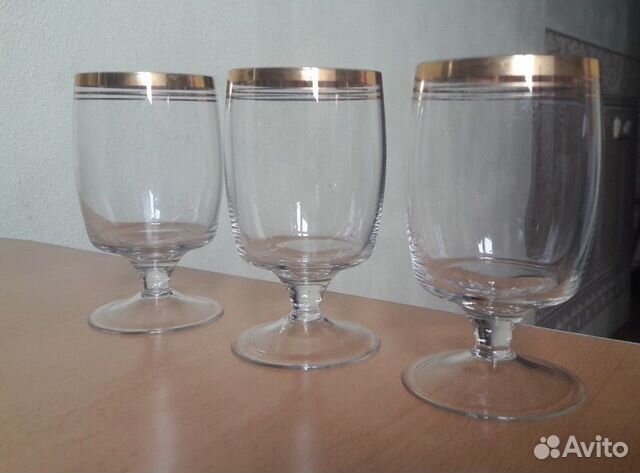 Хрустальные и стеклянные рюмки