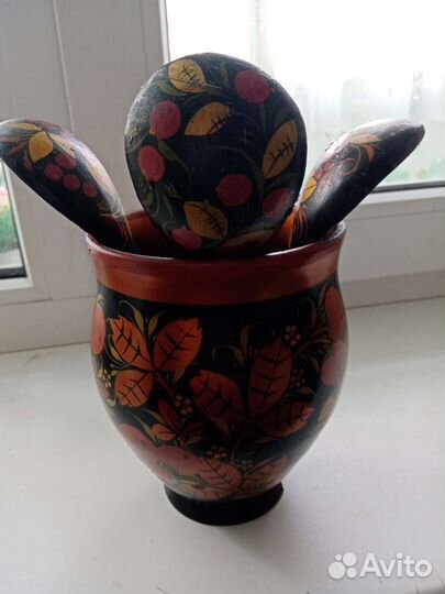 Горшок хохлома