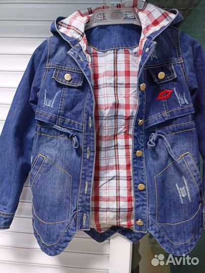 Джинсовая куртка для девочки 116