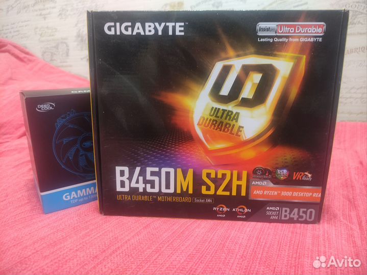 Материнская плата gigabyte b450m s2h