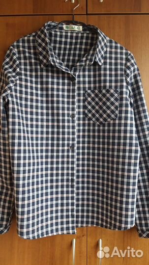 Блузка рубашка р.44-46 хлопок новая