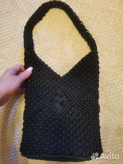 Сумка из макраме, ручная работа