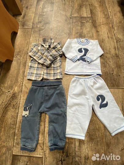 Вещи пакетом на мальчика 74-80