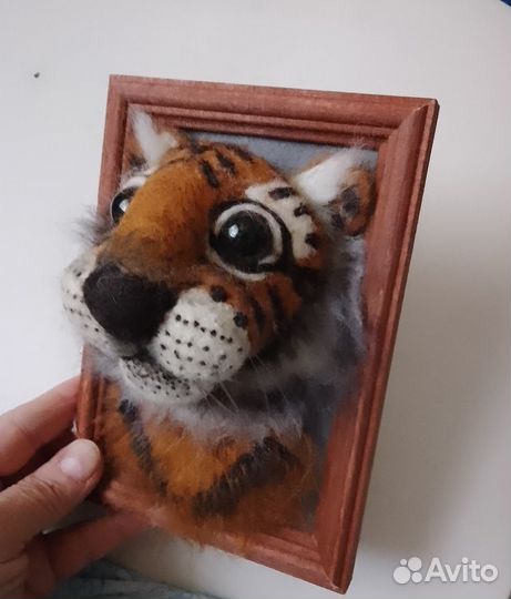 Валяная игрушка в рамочке