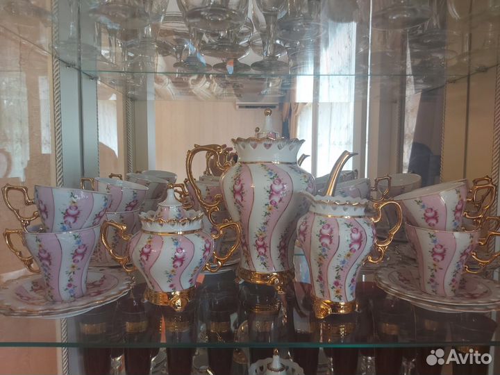 Сервиз чайный фарфор Чехия богемия