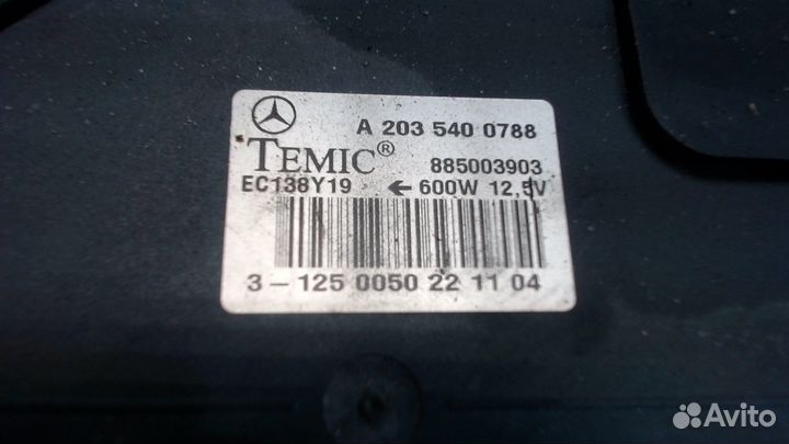 Вентилятор радиатора Mercedes CLK W209, 2005