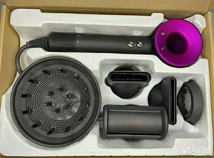 Новый фен Dyson 1:1 с магнитными насадками