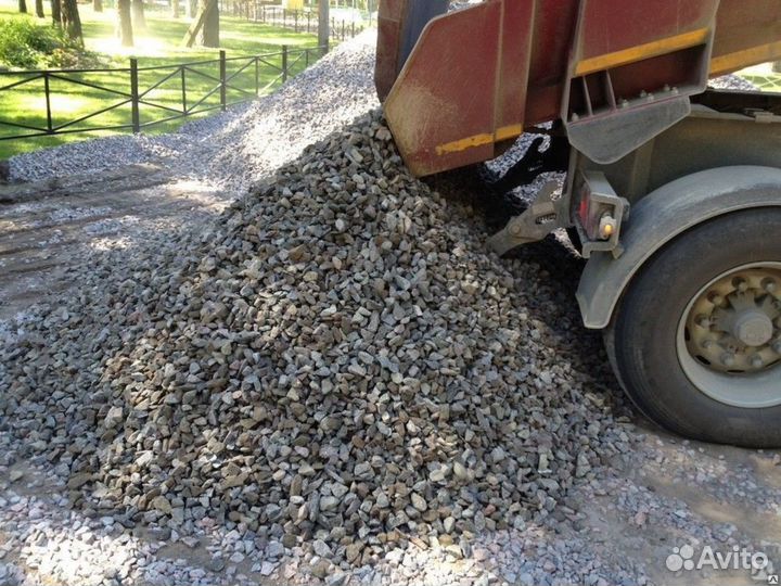 Песок \ Отсев гранитный сеяный с доставкой от 3куб