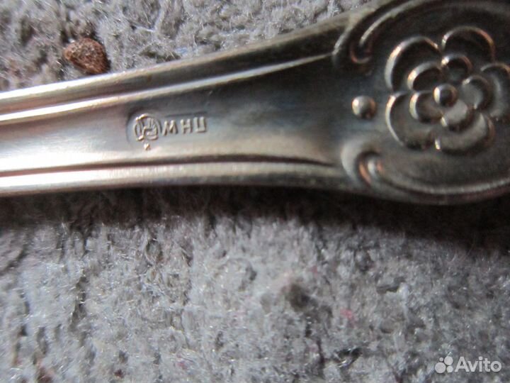 Ложка столовая мельхиор посеребренный Раритет 1967