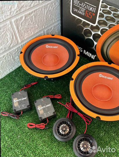 Динамики 16 в авто с пищалками (Арт.41055)