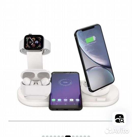 Док станция для iPhone 4в1 быстрой зарядки