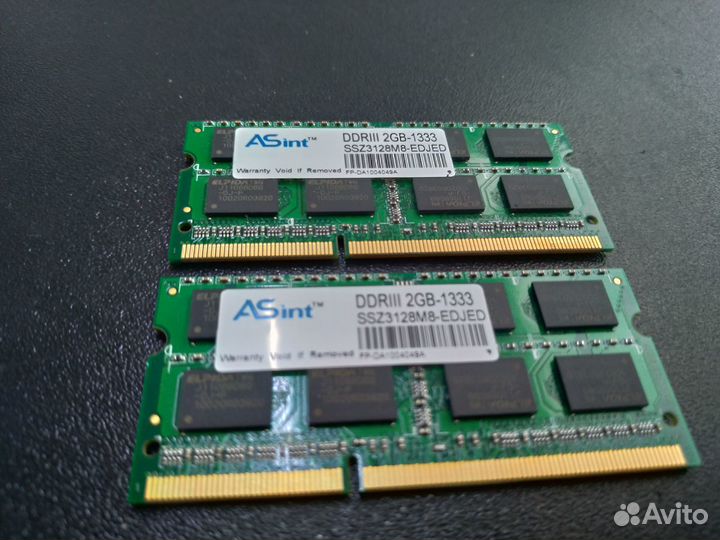 Оперативная память для ноутбуков DDR3 2GB-1333
