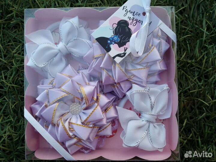 Подарочный набор бантиков ручной работы