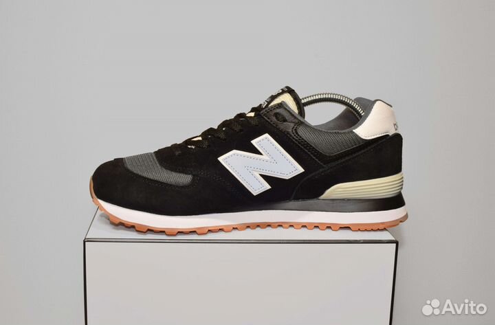 New Balance 574 Classic (41-46, Черно-белые)