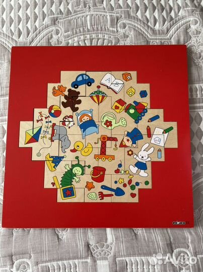 Пазл из дерева. Деревянные игрушки. Educo
