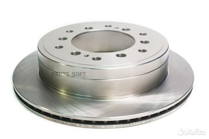 Cworks C220R0607 Тормозной диск задний