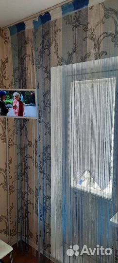 Нитяные шторы с карнизом потолочным