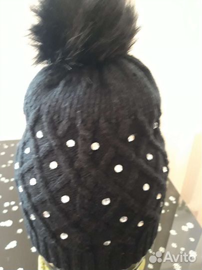 Шапки+перчатки для девочки (цена за все)