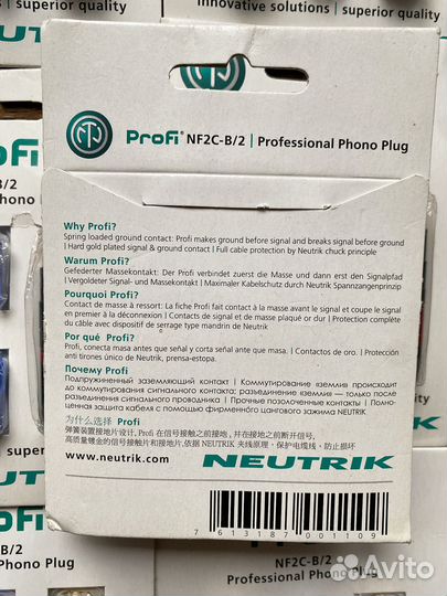 Разъемы rca Neutrik NF2C-B/2 RCA профессиональныe