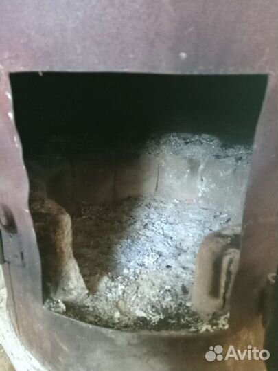 Буржуйка,водогрей бак, метал.труба, балон газ