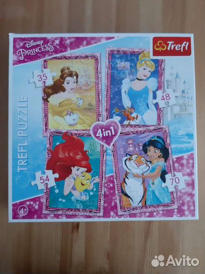 Пазлы trefl детские 100 - 160 элементов