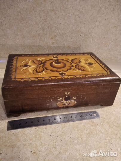 Шкатулка деревянная СССР