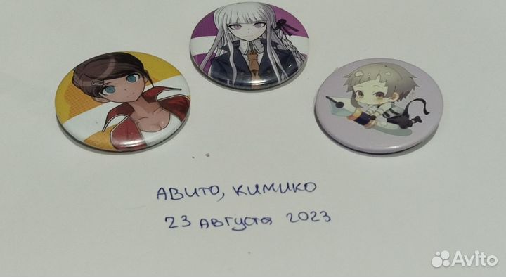 Аниме значки данганронпа великий из бродячих псов