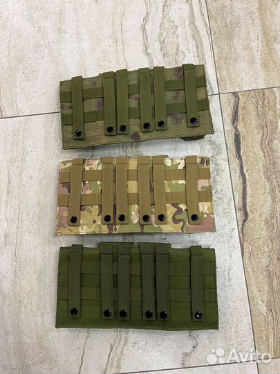 Подсумок для 4 магазинов ак мох мультикам олива