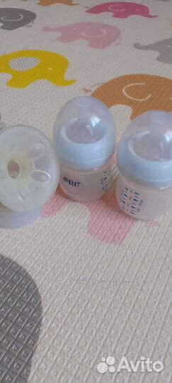 Бутылочки avent, ручной молокоотсос avent