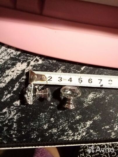 Ручка-страза мебельная стекло