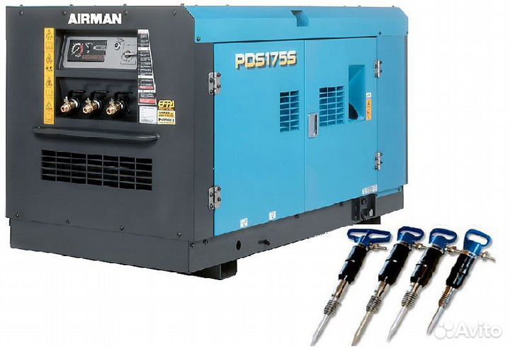 Аренда компрессора с отбойными молотками